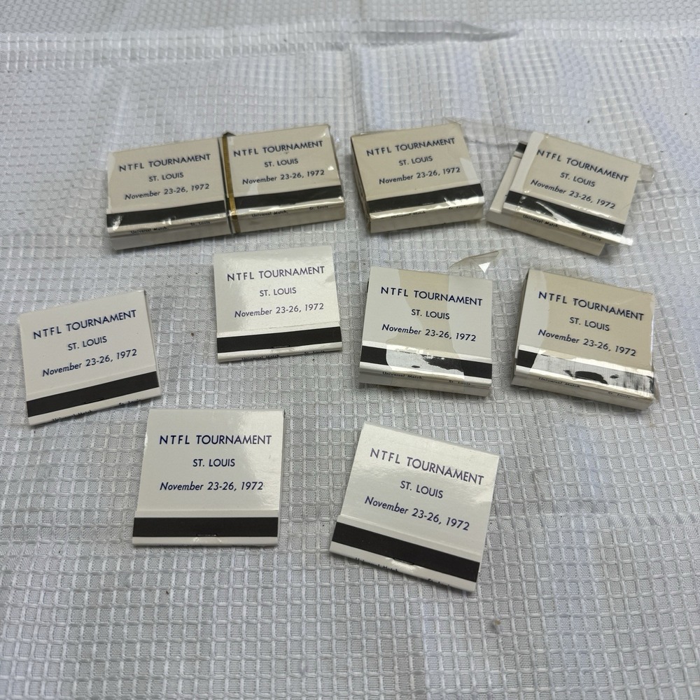 16 NTFL National Touch Football League Flag Tournament St Louis 1972‎ Matchbooks